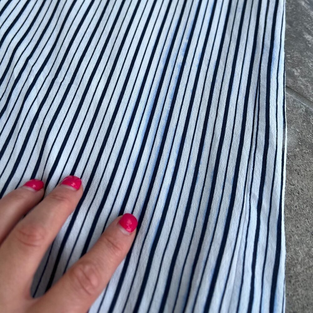 Paolita Voyage 100% Silk Striped Maxi Dress Cover Up Size Medium Missing Tie - Picture 9 of 15